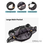 Waterproof Hiking Waist Bag – 5L Bum Bag with Zippered Pockets for Walking & Outdoor Adventures