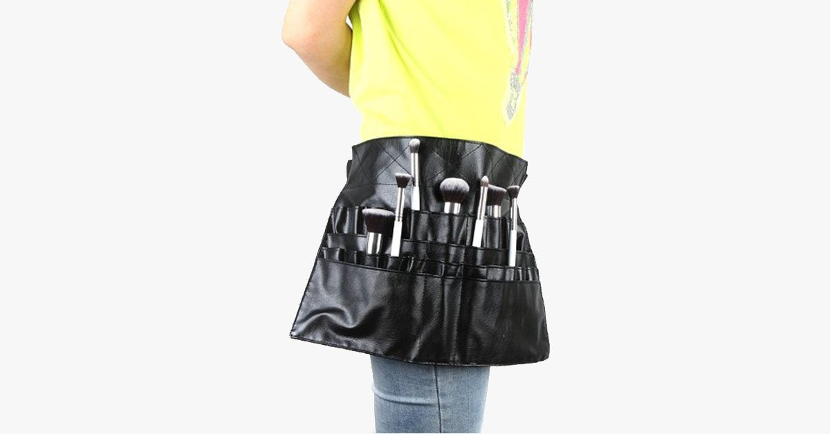Handy Cosmetic Makeup Brush Apron – Get a professional touch in your salon
