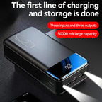 50000mAh large capacity power bank mobile phone super fast charging mobile power tray mobile computer external power supply