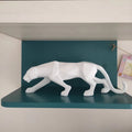 PantherSculpt – Sleek Black-White Panther Statues