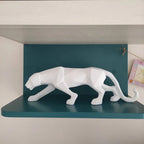 PantherSculpt – Sleek Black-White Panther Statues