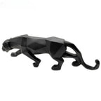 PantherSculpt – Sleek Black-White Panther Statues