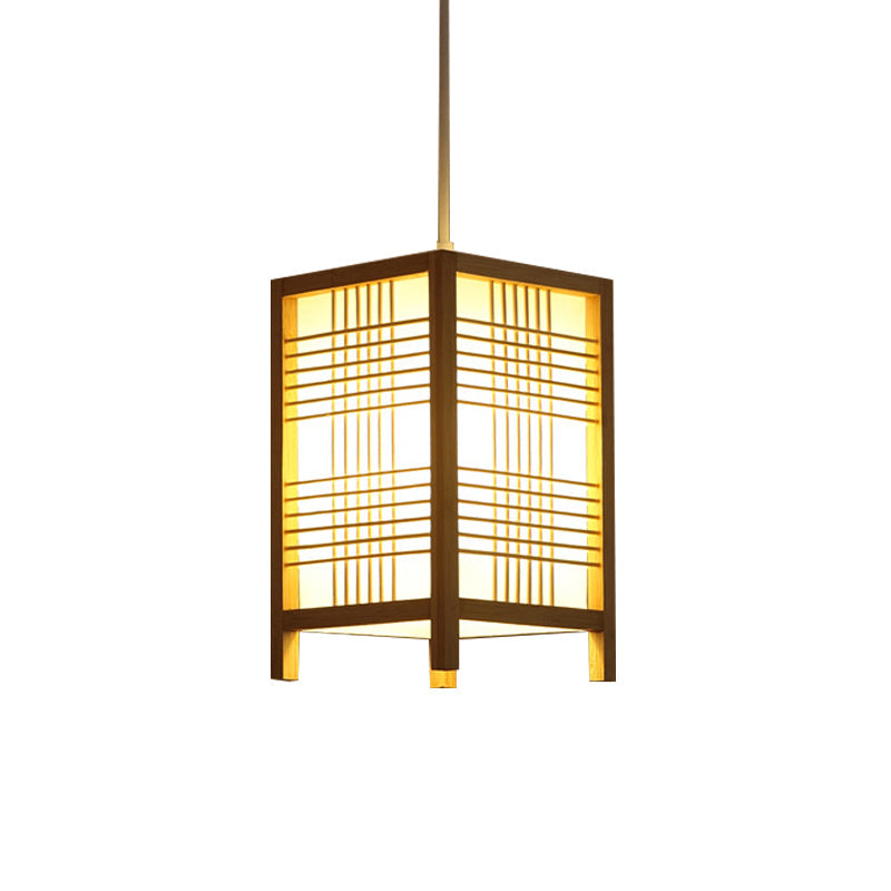 Traditional Japanese Lantern Made of Wood