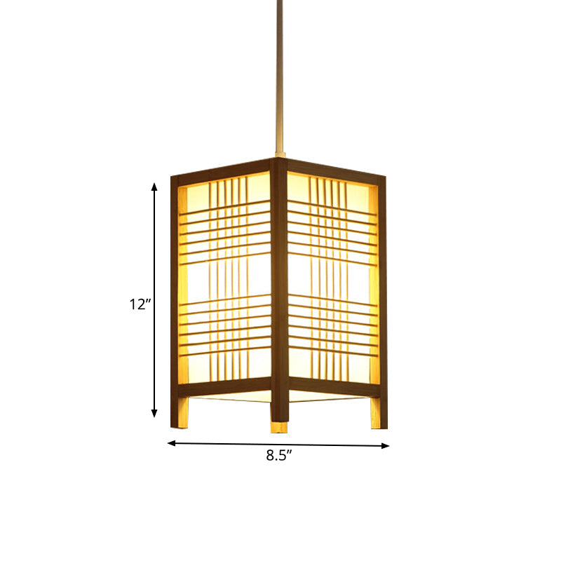 Traditional Japanese Lantern Made of Wood