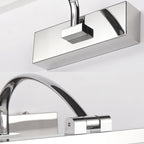 Acrylic Slim Vanity Light Contemporary Style LED Chrome Finish Wall Lamp for Bathroom, 16"/19.5" Diameter