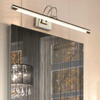 Metallic Arch Wall Light Modern Stylish 16.5"/20.5" W LED Nickel-Finish Wall Lamp with Acrylic Shade