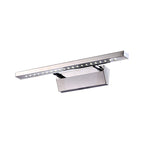 Rectangular Interior Mirror Light Stainless Steel 16"/19.5" W LED Modern Wall-Mounted Light in Chrome, Warm/White Lighting