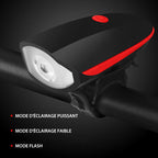 USB-rechargeable mountain bike headlight