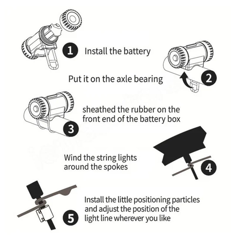Rechargeable Bicycle Tire Lights