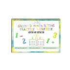 Reusable ribbed handwriting workbooks
