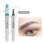 Waterproof 3D Eyebrow Pencil with 4 Fork Tips