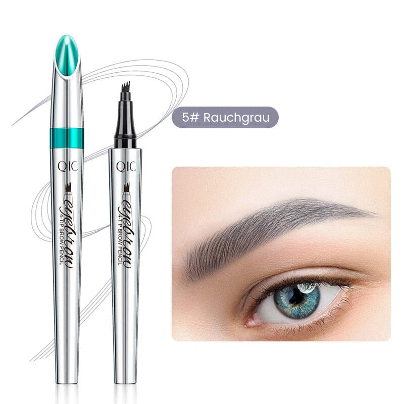 Waterproof 3D Eyebrow Pencil with 4 Fork Tips