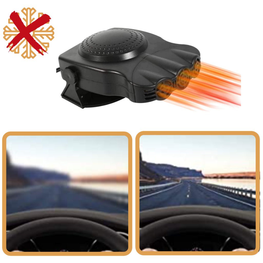 De-icing and defrosting device for cars