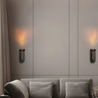 Adjustable Nordic LED Wall Light with Flame Effect