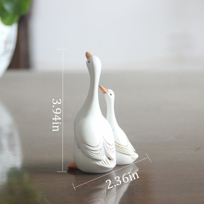 Harz Simulation Duck Art Ornament