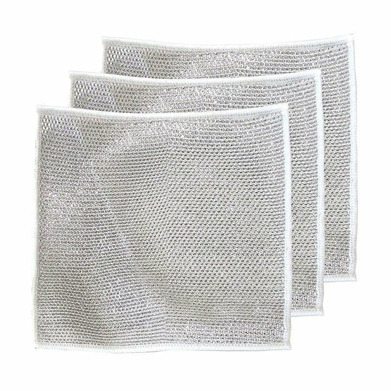 WireClean Double Sided Metal Steel Wire Cleaning Cloth