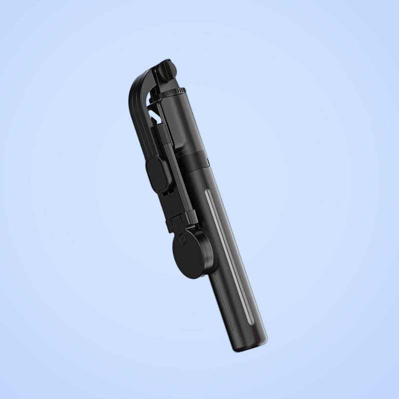 Selfie stick with LED fill light