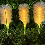 Decorative Rattan Garden Lighting – Solar Lamp in Grass Design for Outdoor Use