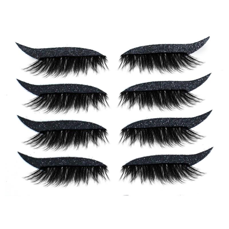Reusable Eyeliner and Eyelash Stickers (4 Pairs)