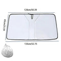 Foldable car windshield sunshade