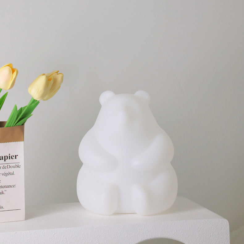 Contemporary Creative Bear PE LED Table Lamp for the Living Room