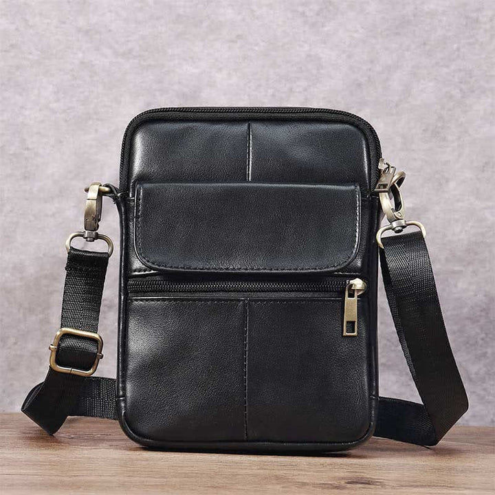Small Shoulder Bag Made Of Leather For Men
