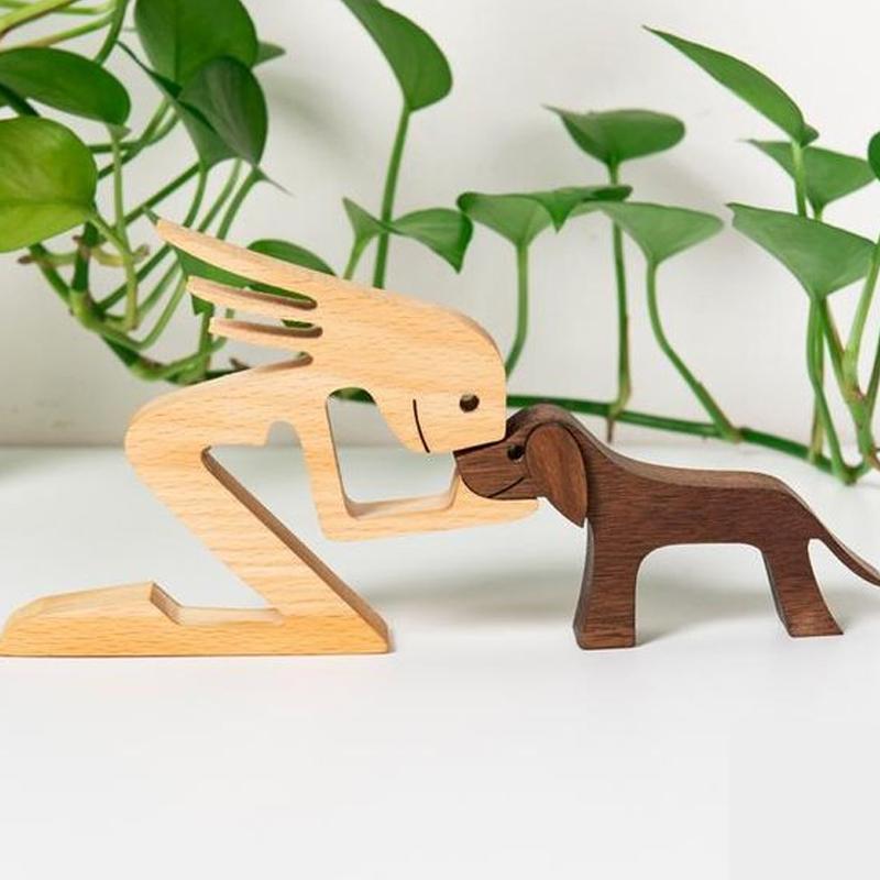 Pet Lover - Wooden Sculpture Table Ornaments