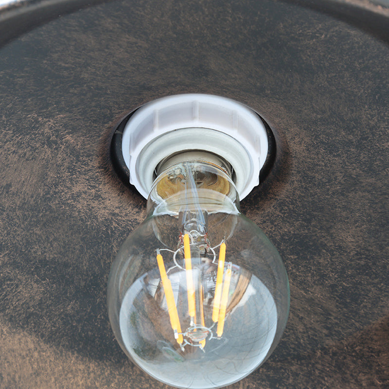 Noctura Classic Wall Lamp | Vintage Design | Iron Frame with Round Glass Shade | 1-Light Dining Room Lighting