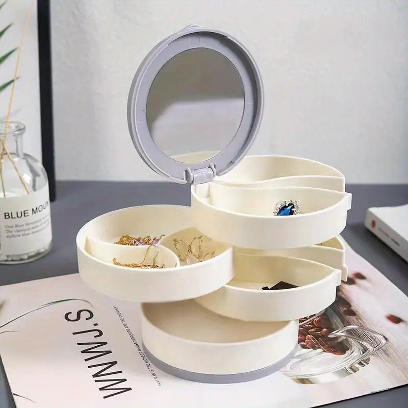 Jewelry Box - 360° Rotating Storage Box for Jewelry, Maximum Protection and Organization