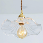 Chic Hibiscus Glass Pendant Lamp