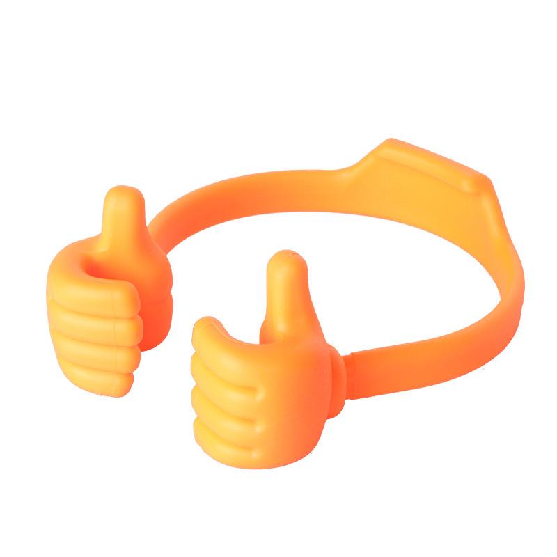 Phone holder with thumb up