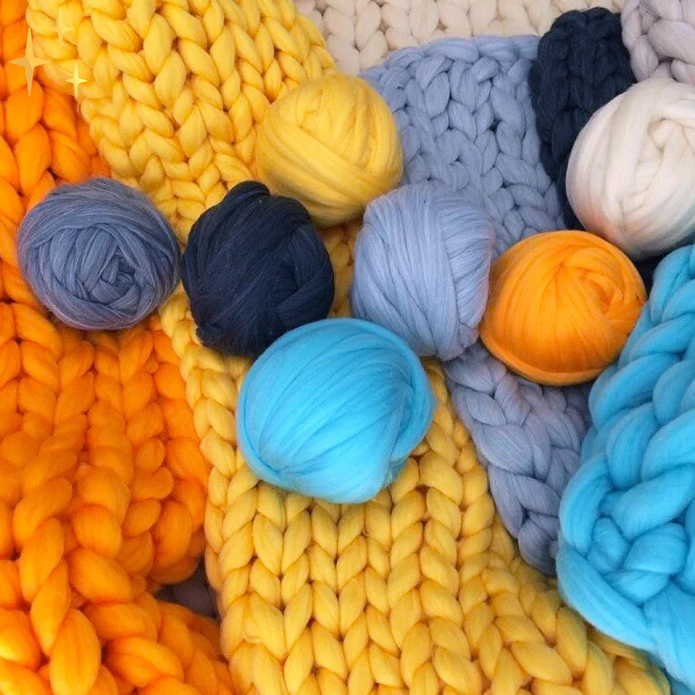 DIY Chunky XL 1000 gram Yarn for Soft Blankets