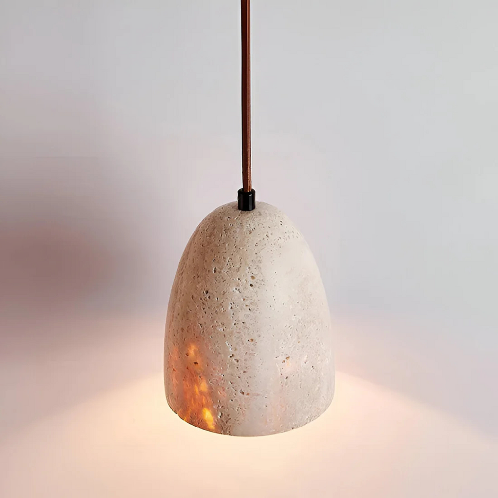 Retro Travertine Pendant Lamp