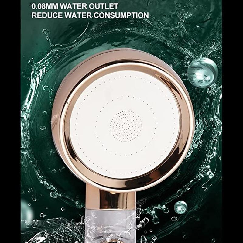 3 Mode Adjustable High Pressure Water Saving Showerhead