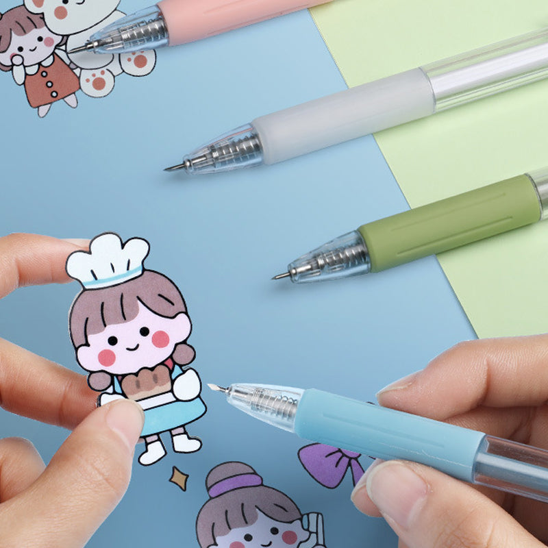 Morandi Cartoon Pattern Student Universal Knife Pen