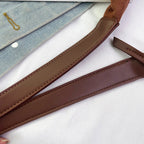 Suede messenger bag with large capacity