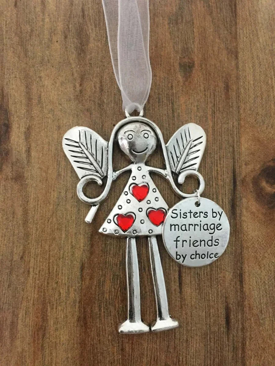 Crazy beautiful friends forever - Angel ornament Christmas gift