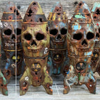 Ornament made of resin skull bomb