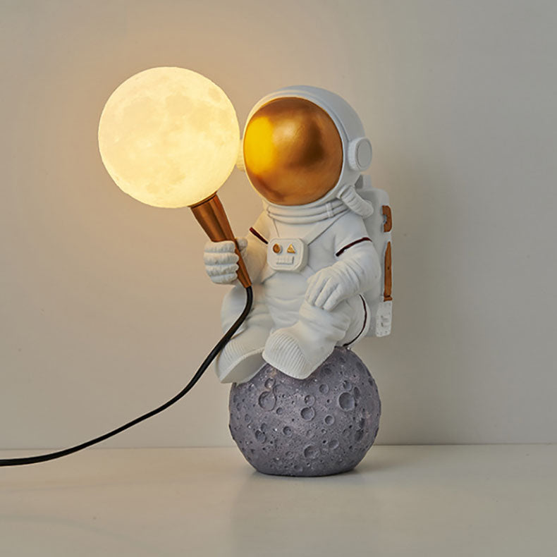 CosmoBuddy Astronaut Wall Lamp | Creative Design | Resin & ABS | LED Bedroom Light