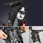 Waterproof bike bag under the saddle