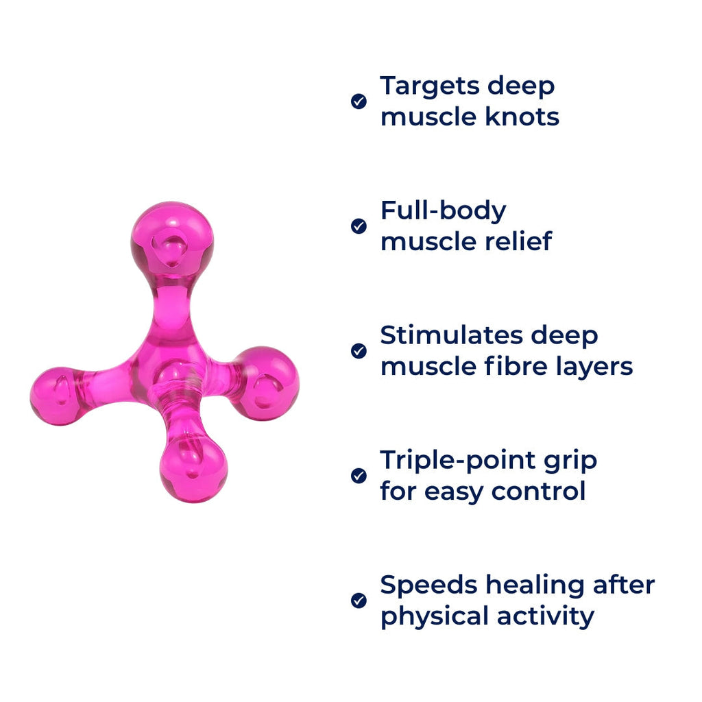 Deep Tissue Pain Relief – Compact Handheld – Relieves Knots & Tension in Back, Neck, Legs