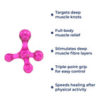 Deep Tissue Pain Relief – Compact Handheld – Relieves Knots & Tension in Back, Neck, Legs