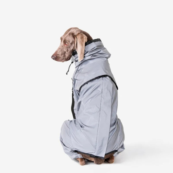 Waterproof Dog Coat with Legs – Reflective Dog Rain Jacket for Small & Large Breeds | Best Rain Coat for Dogs UK