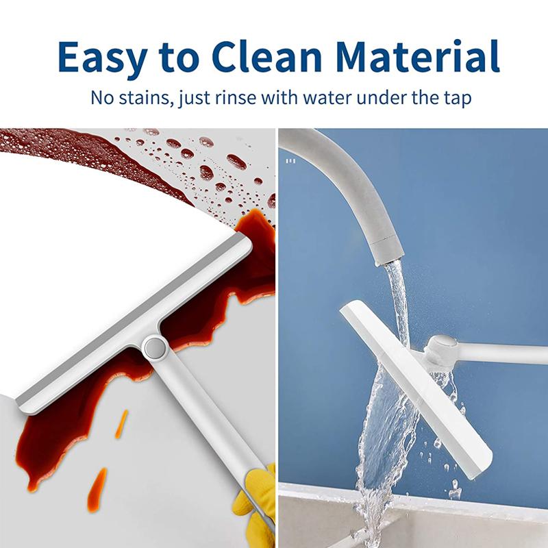 Shower squeegee for glass