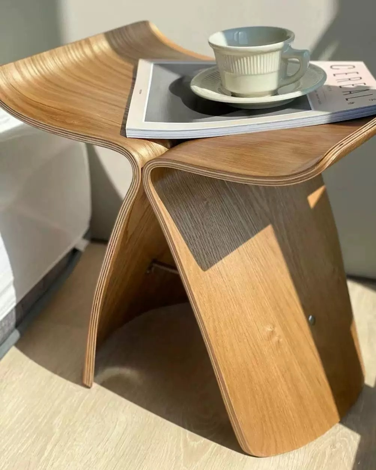 Vintage Butterfly Side Table