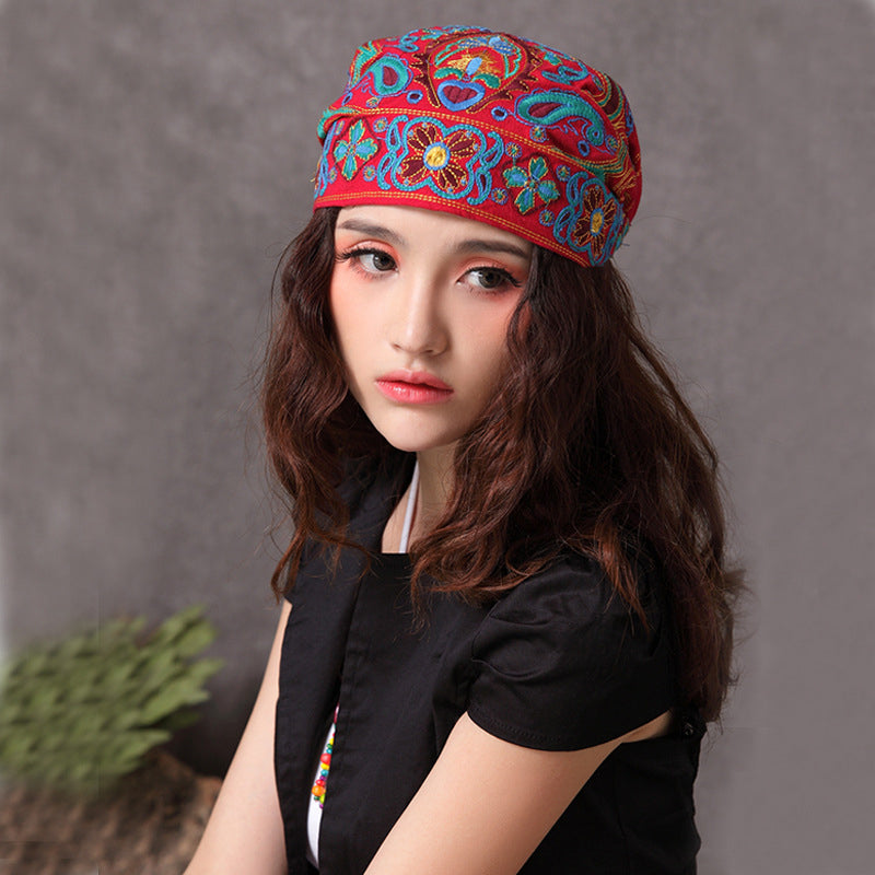 Ethnically embroidered turban