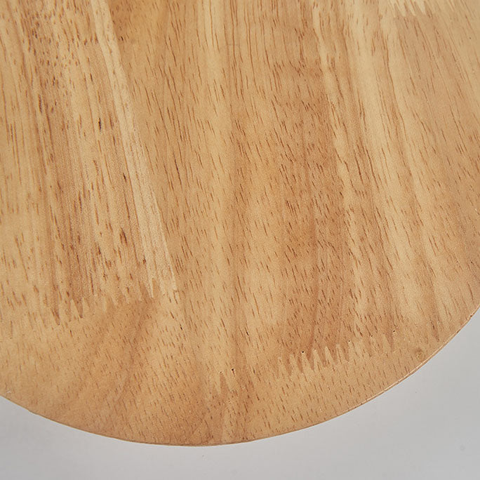 Modern Minimalist Round Irregular Oval Wood LED Wall Light Lamp for Living Room
