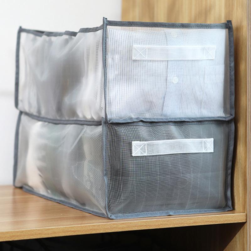 7 Grids Wardrobe Clothes Mesh Divider Organizer