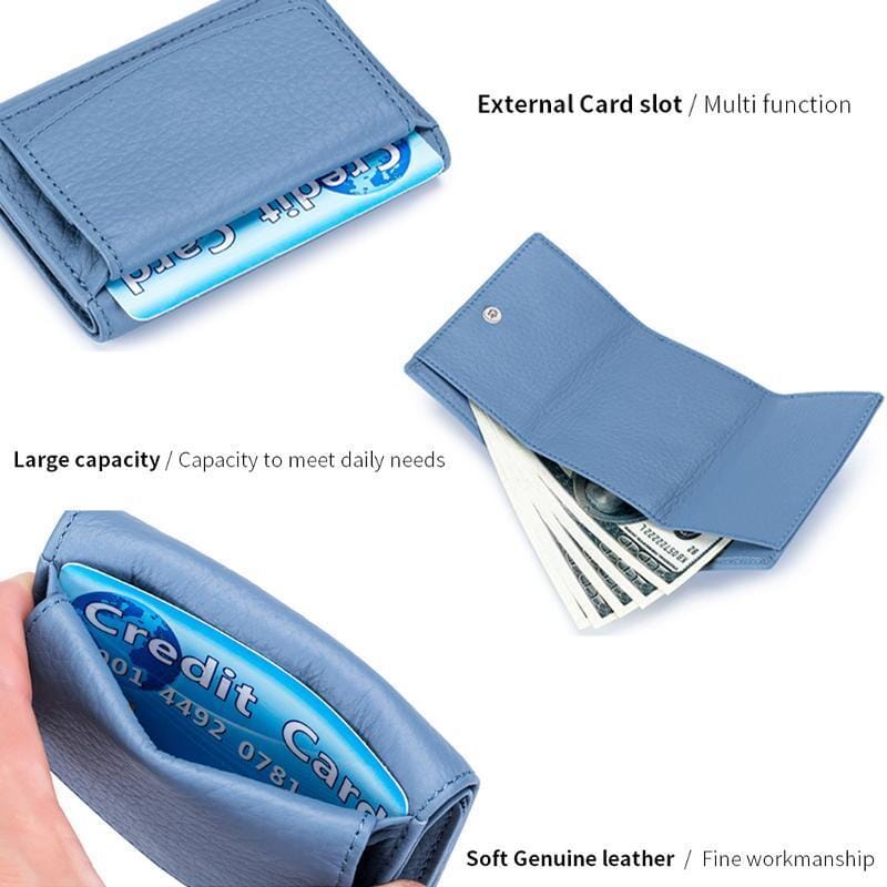 Handmade RFID wallet made of soft leather