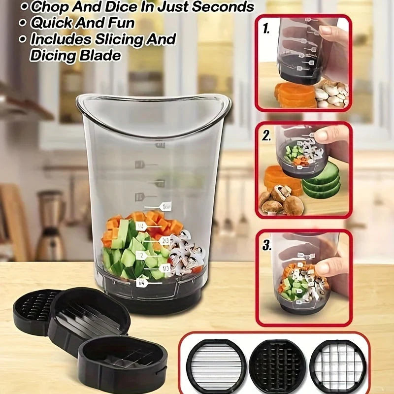 3-in-1 Manual Vegetable Chopper